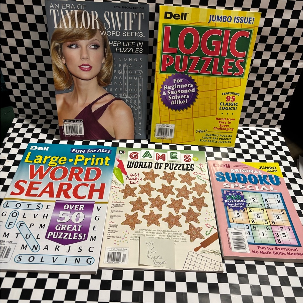 Lot of puzzle books